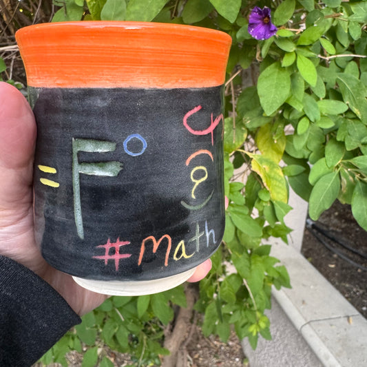 Wheel-Thrown FAFO Equation Mug | Math Teacher Gift