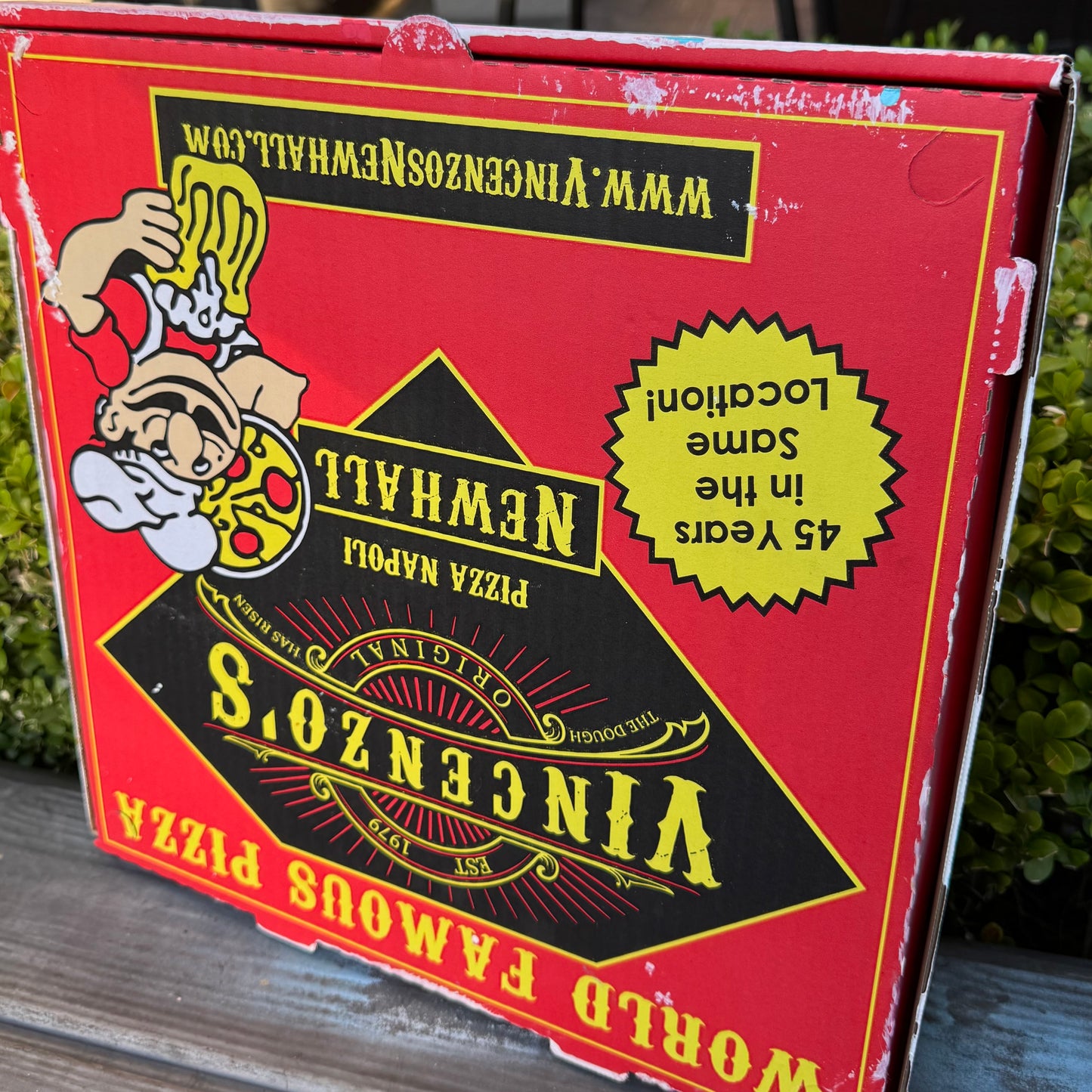 Upcycled Pizza Box Art | Vampire Pop Art Wall Decor | One-of-a-Kind Mixed Media ArtworK