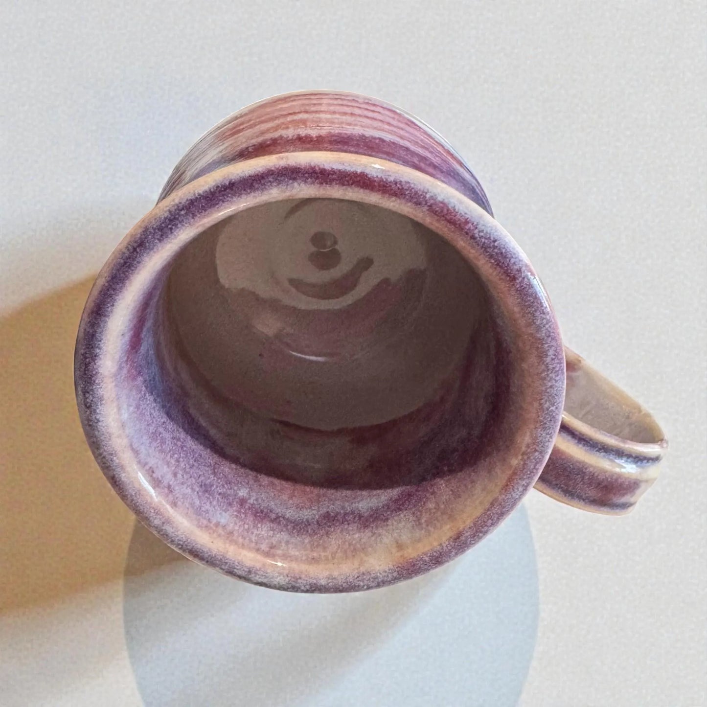 Plum & Mauve Mug No. 2 | 12 oz Wheel Thrown Stoneware | Handmade Pottery Coffee Cup