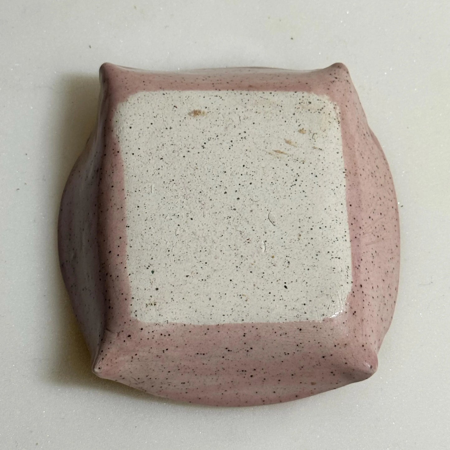 Sparkle Ceramic Ring Dish | Retro Pin-Up Jewelry Holder | Pink Bridal Shower Gift | Handmade Trinket Dish or Spoon Rest