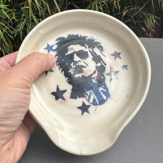 Keith Richards Ceramic Ashtray – Handmade Rock & Roll Art