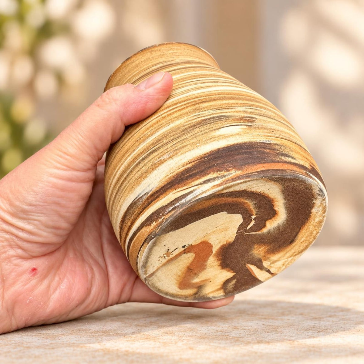 Sedona Marbled Clay Ceramic Vase