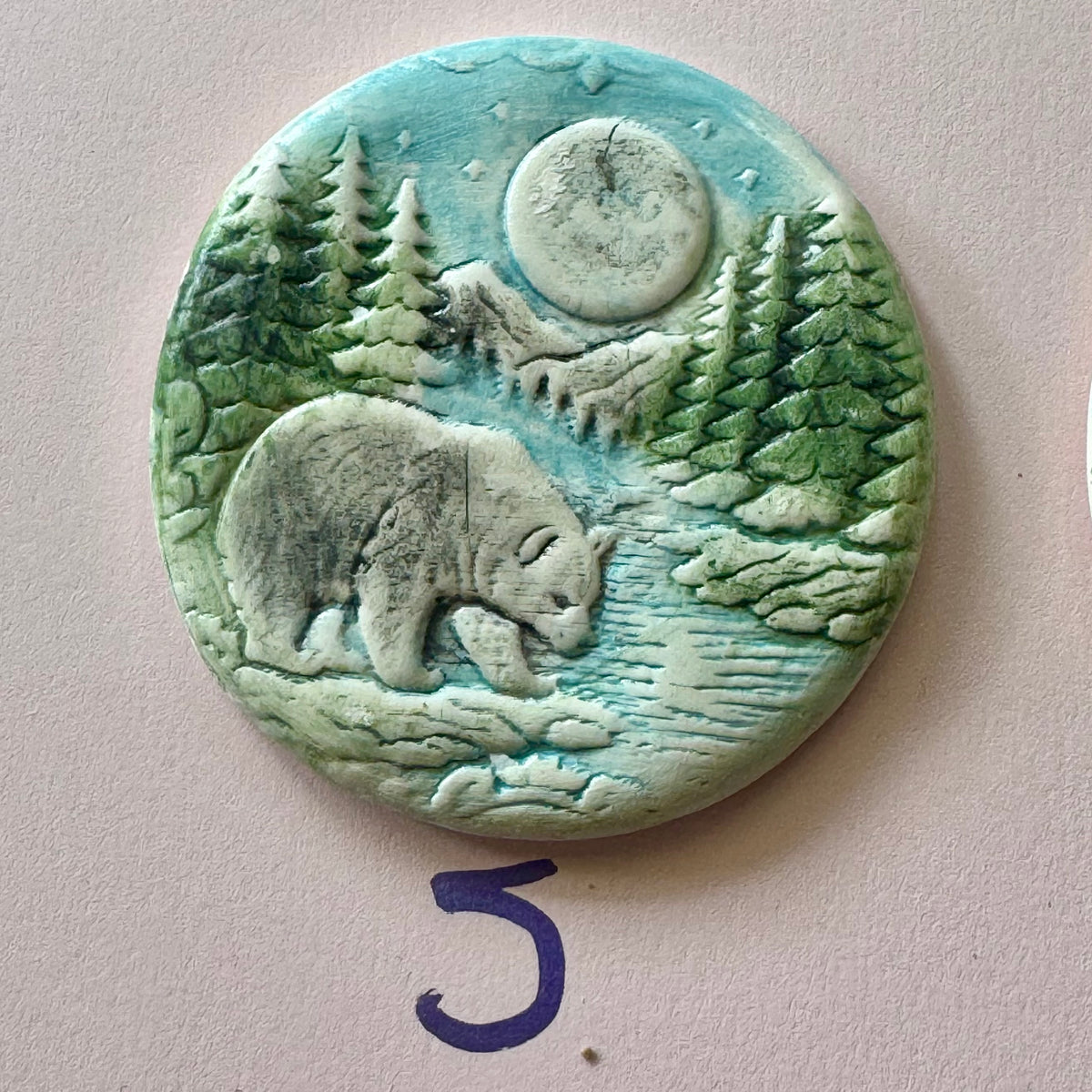 Bear & Mountain Cabin Porcelain Magnets