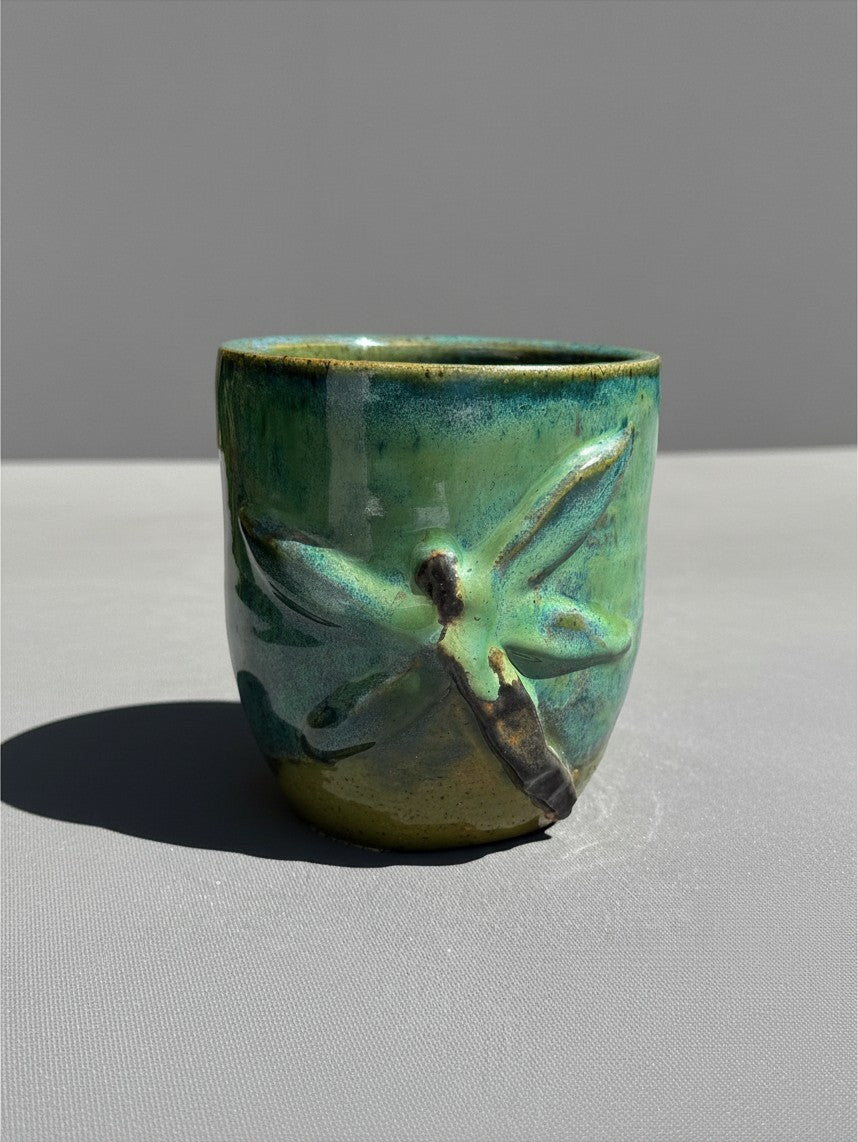 Dragonfly 16 Oz Stoneware Tumbler