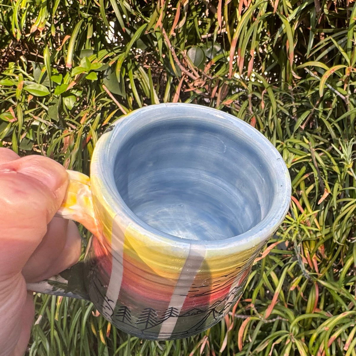 Sunset Mountain Camping 10 Oz Stoneware Mug