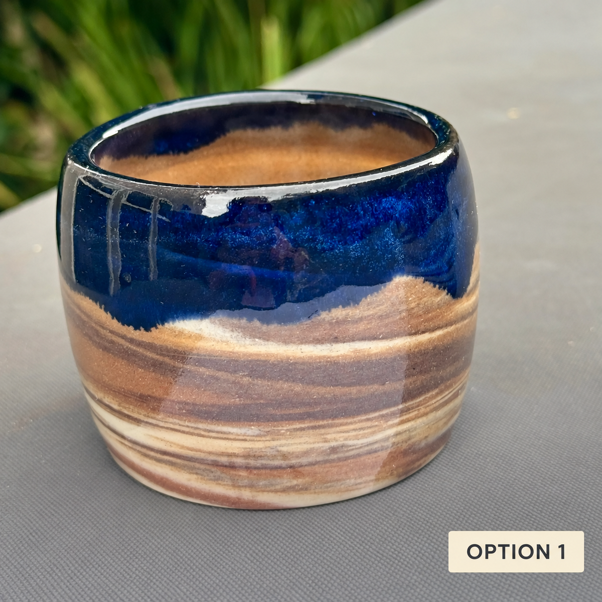Swirled Clay 6 Oz Ceramic Tumbler