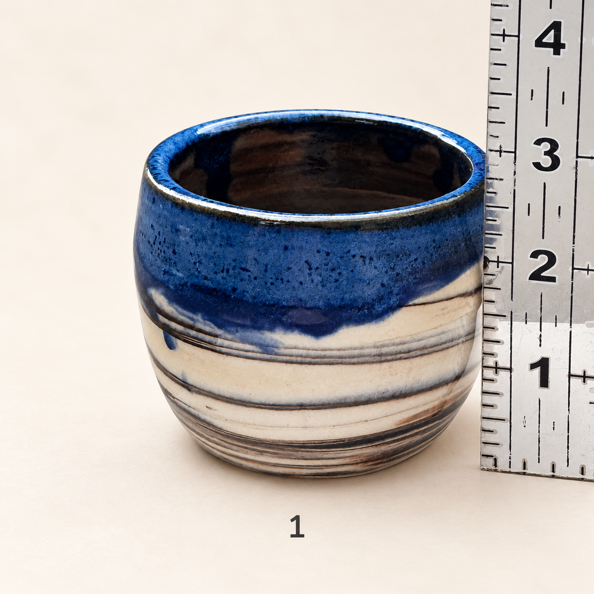 Swirled Clay 8 Oz Ceramic Tumbler