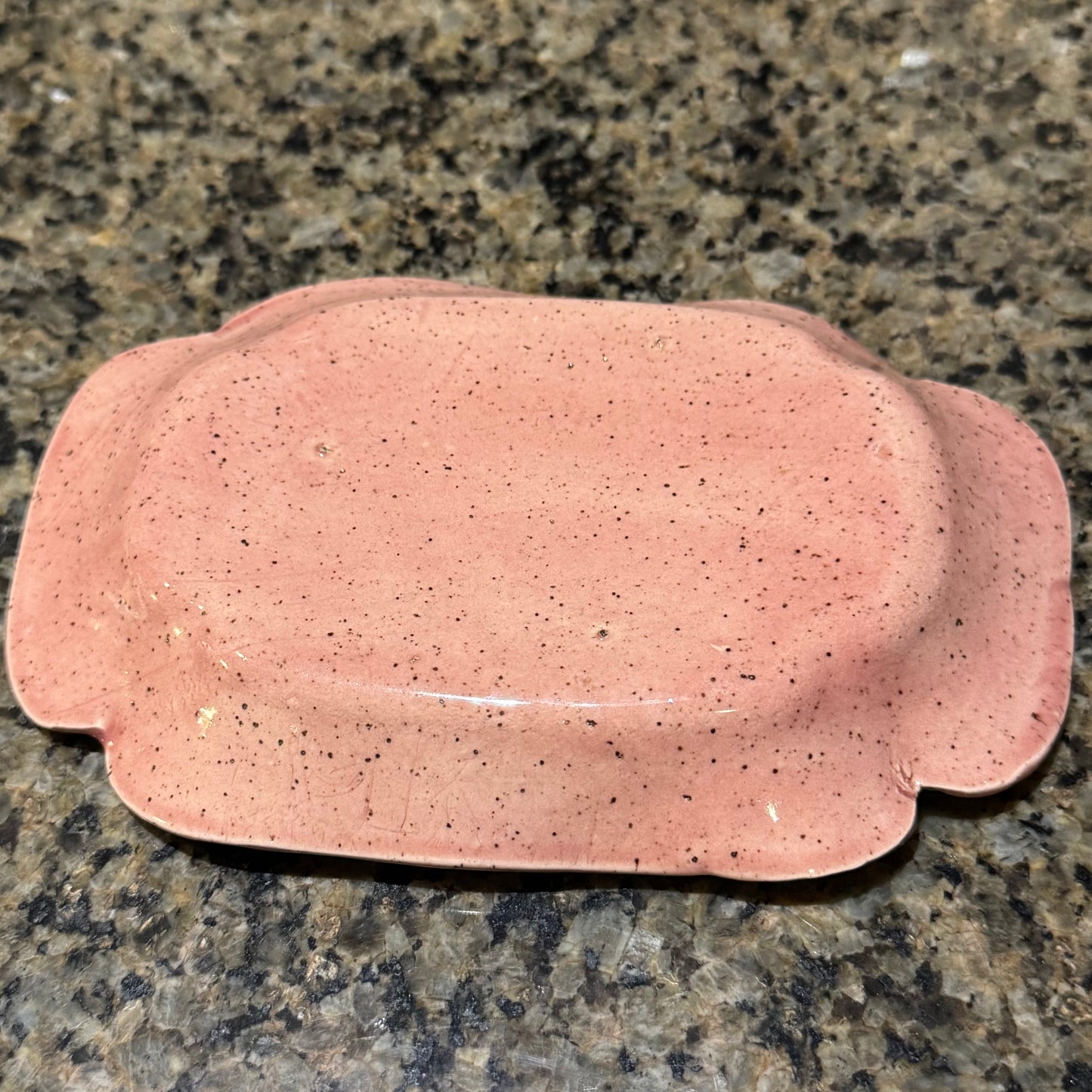 Dolly Pop Art 6.5” Speckled Ceramic Trinket Tray