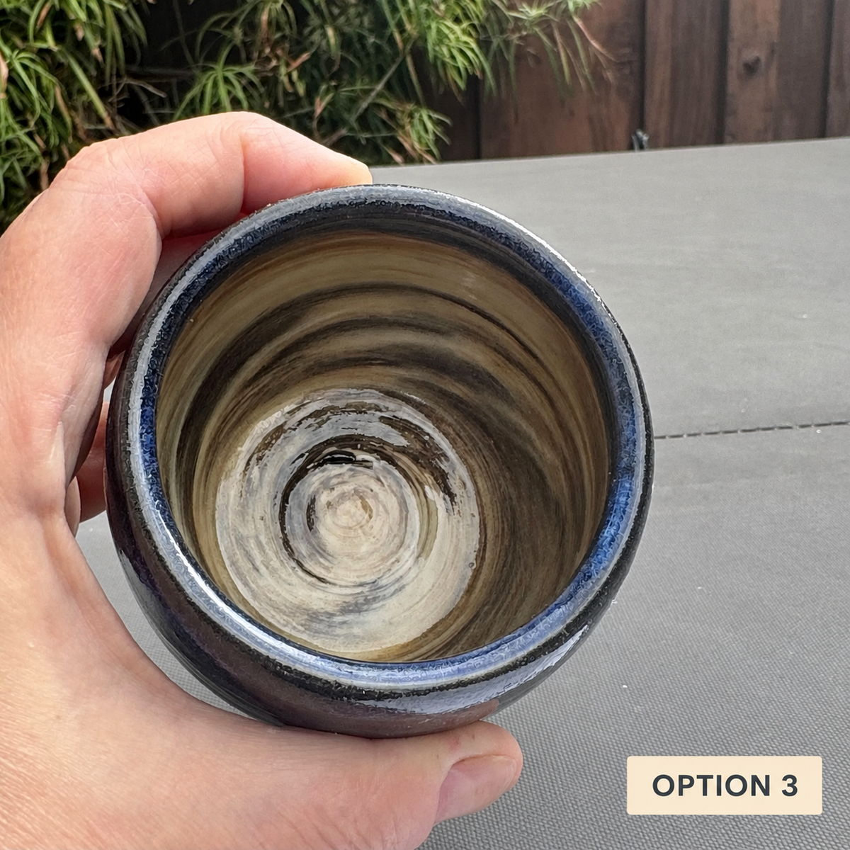 Swirled Clay 6 Oz Ceramic Tumbler
