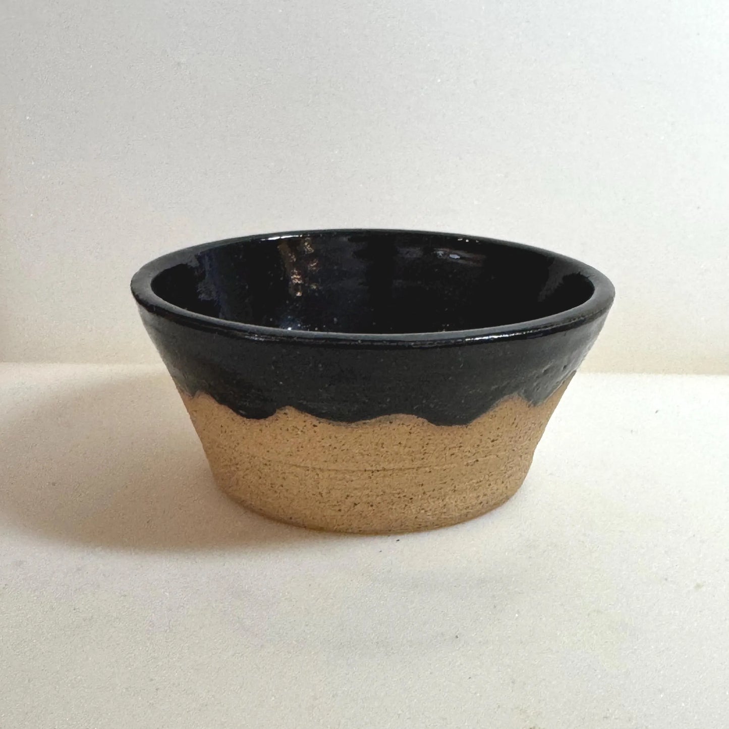 Handmade Speckled Ceramic Bowl | Black & Red Glaze | Wheel-Thrown Pottery