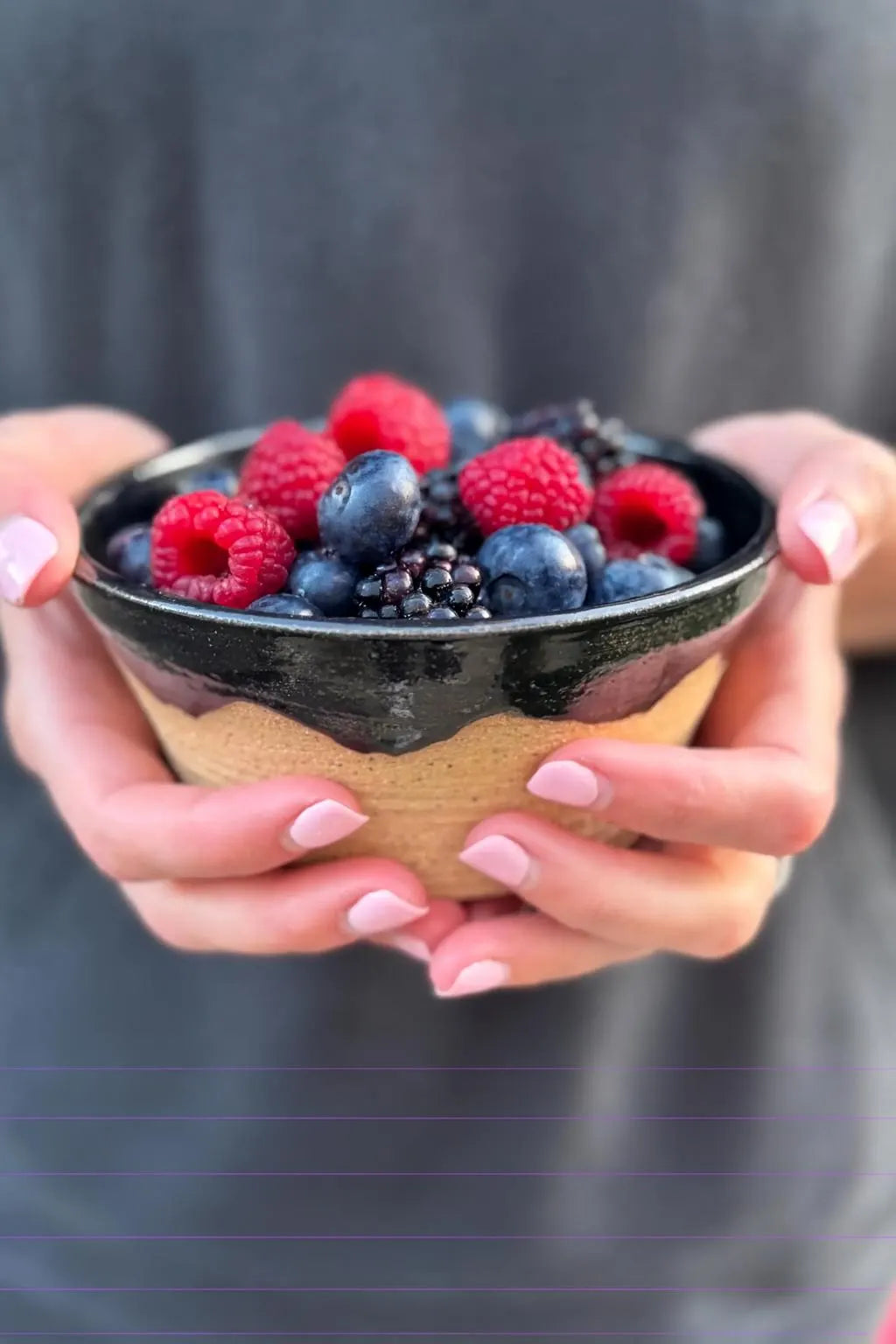 Handmade Speckled Ceramic Bowl | Black & Red Glaze | Wheel-Thrown Pottery