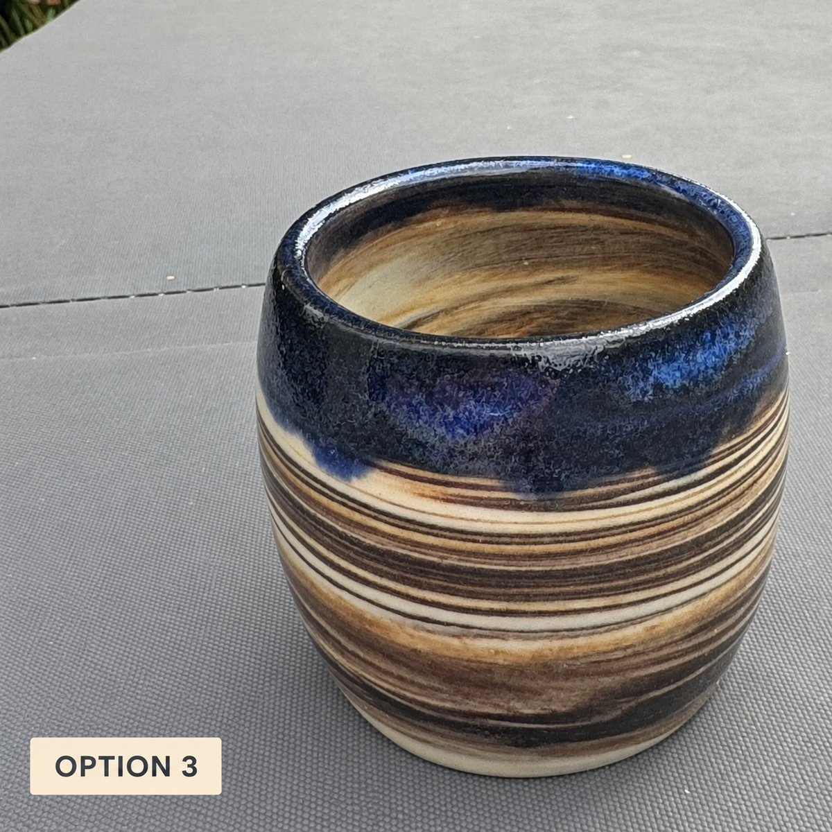 Swirled Clay 6 Oz Ceramic Tumbler