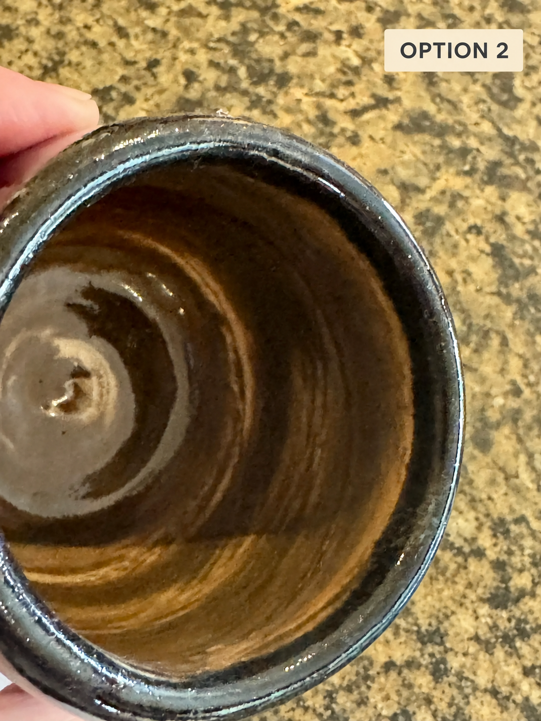 Swirled Clay 6 Oz Ceramic Tumbler