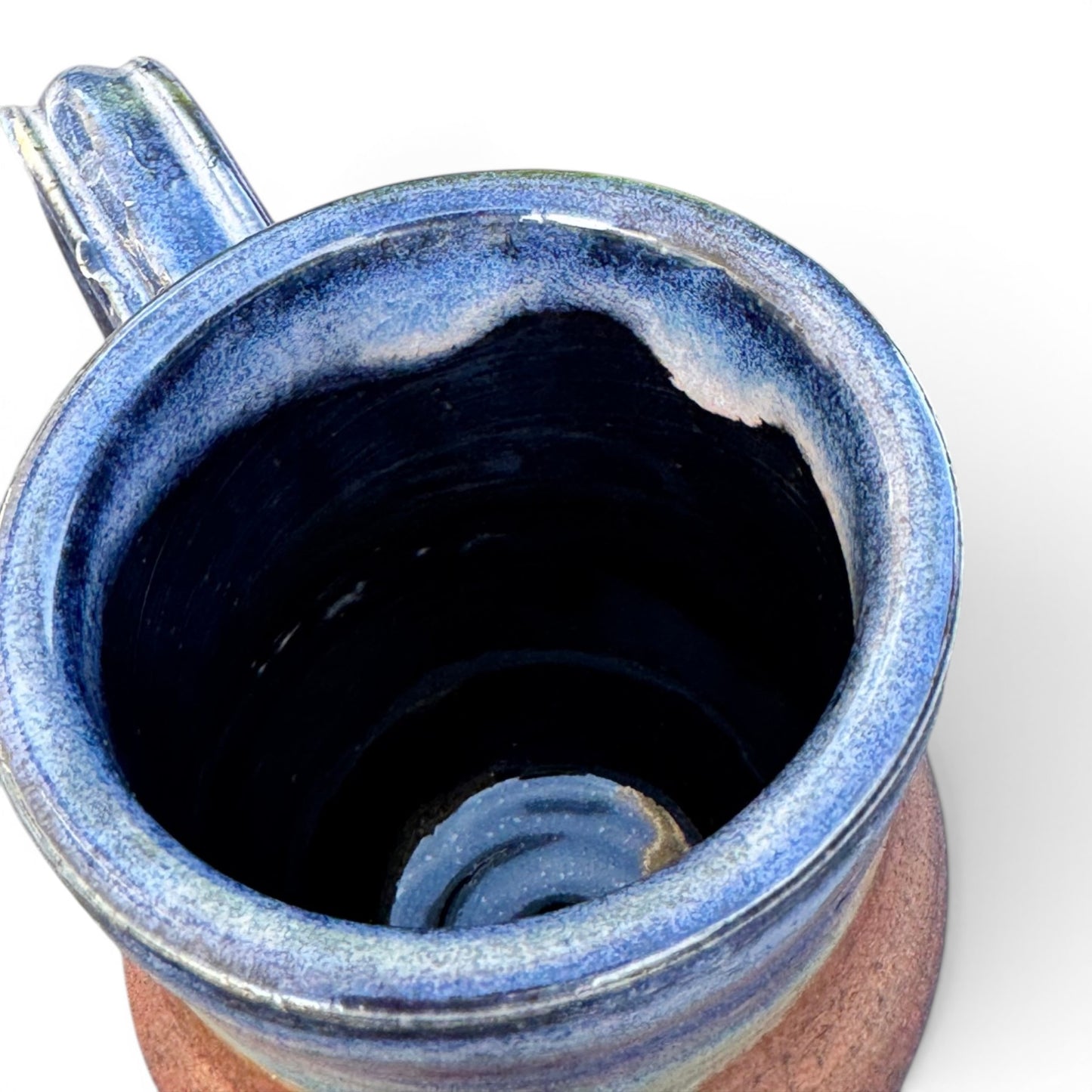 Midnight Blue & Ancient Copper Mug No. 2 | Wheel Thrown Stoneware | Handmade Pottery Coffee Cup