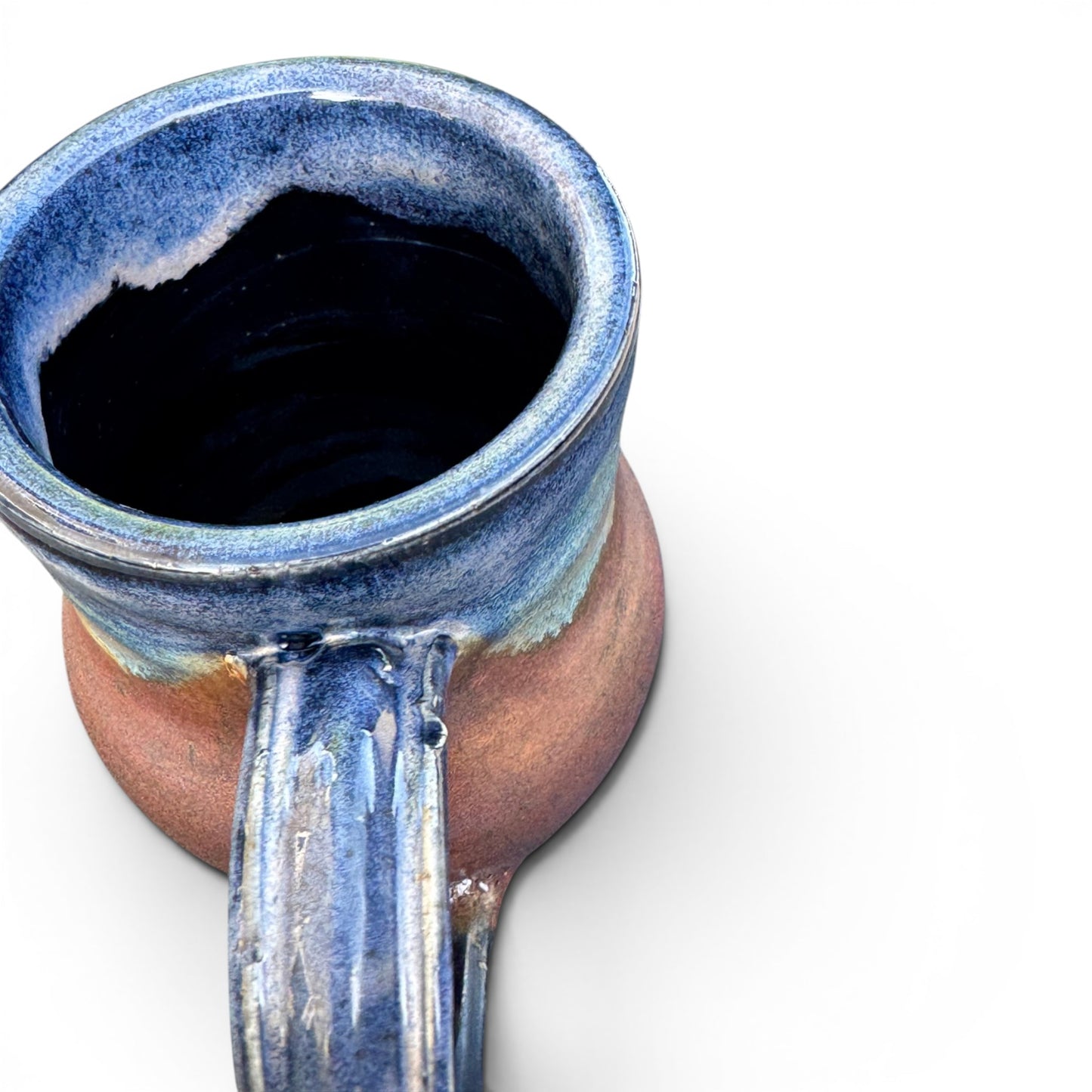 Midnight Blue & Ancient Copper Mug No. 2 | Wheel Thrown Stoneware | Handmade Pottery Coffee Cup
