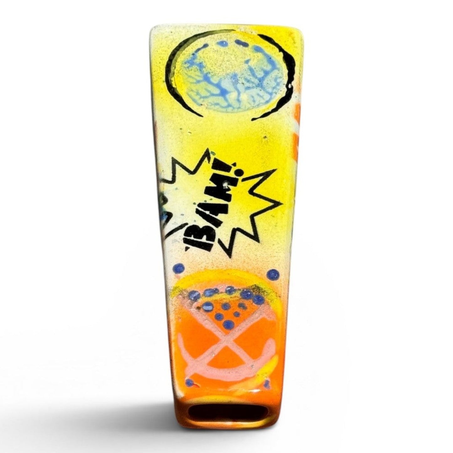 Graffiti Star Tobacco Pipe | Hand-Decorated Stoneware | Original Pop Art by Legend