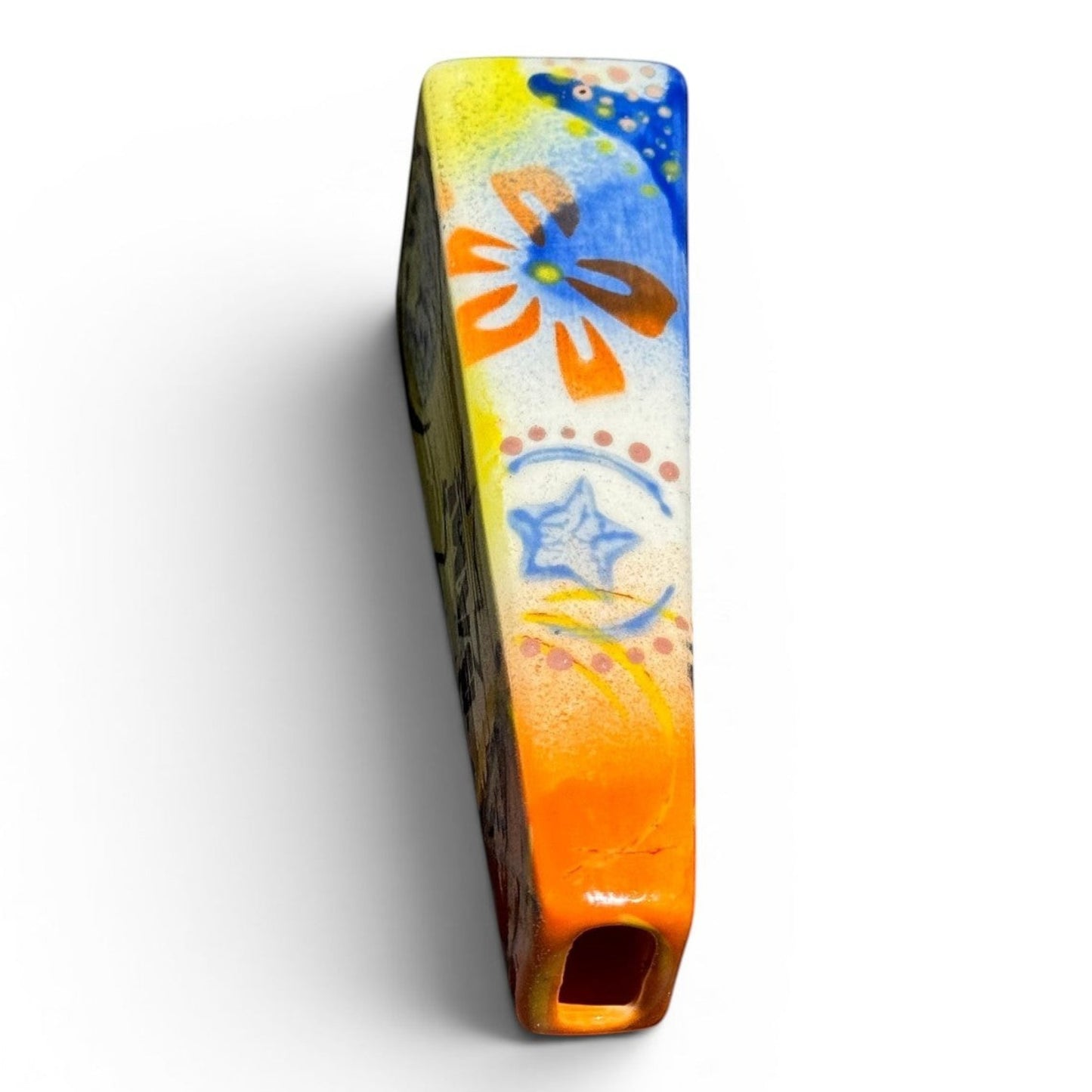 Graffiti Star Tobacco Pipe | Hand-Decorated Stoneware | Original Pop Art by Legend