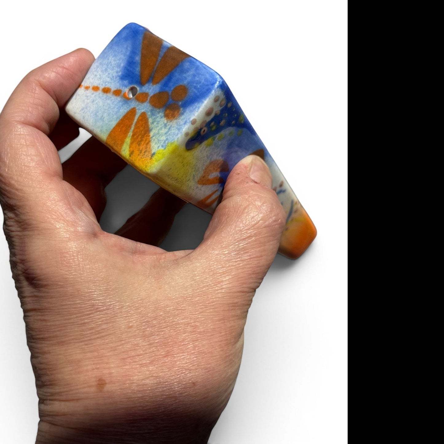 Graffiti Star Tobacco Pipe | Hand-Decorated Stoneware | Original Pop Art by Legend