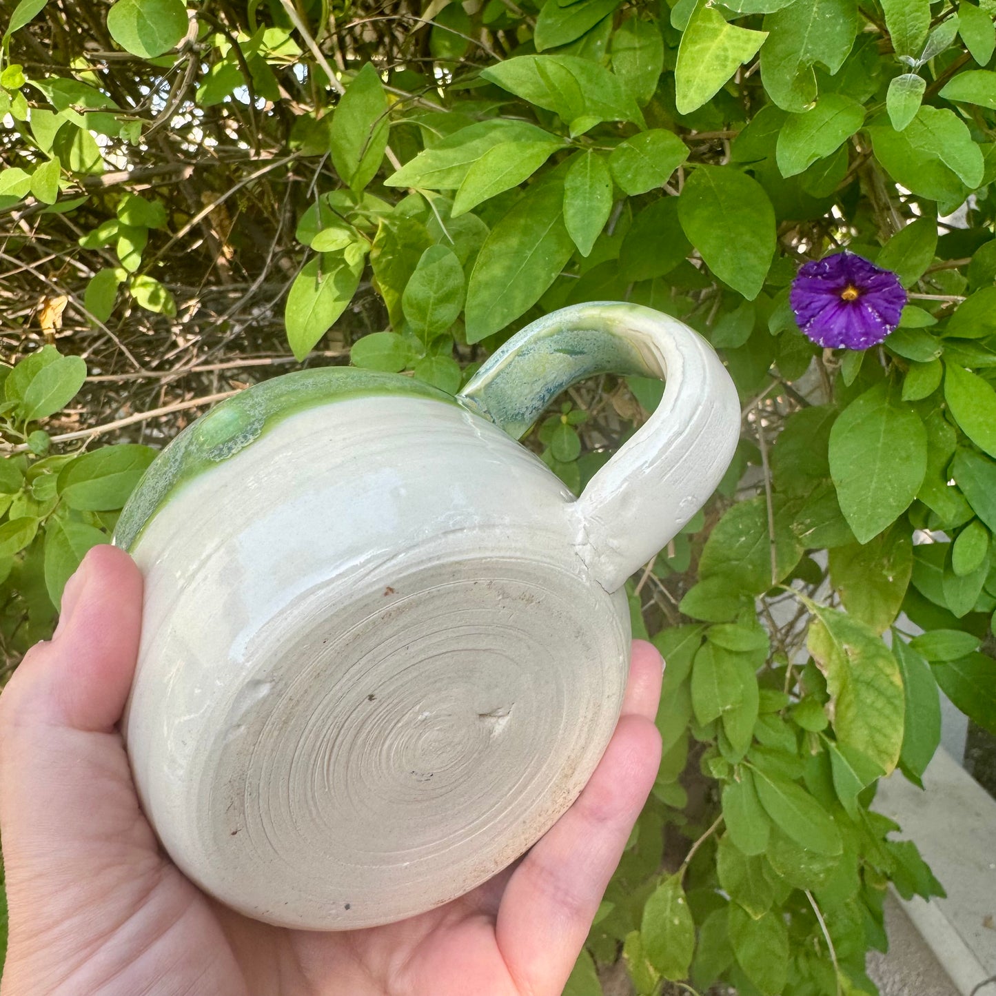 Green Tea & Clear Glaze Mug — 8 oz