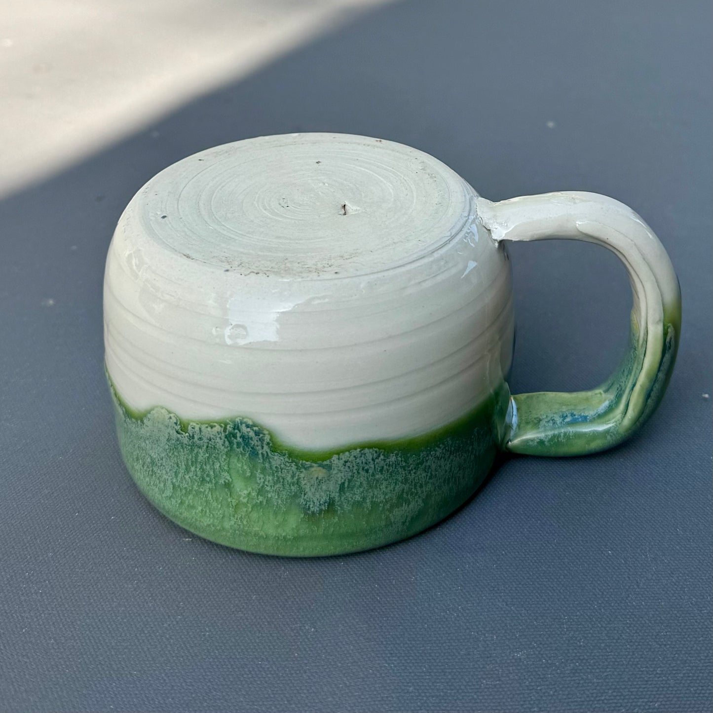 Green Tea & Clear Glaze Mug — 8 oz