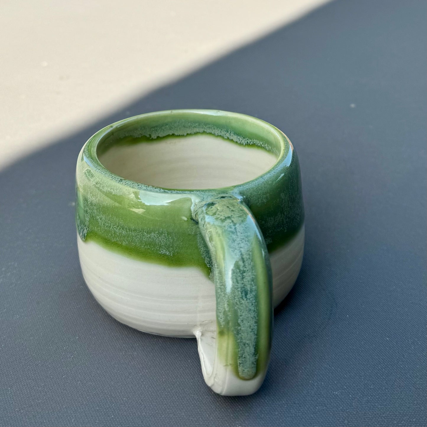 Green Tea & Clear Glaze Mug — 8 oz