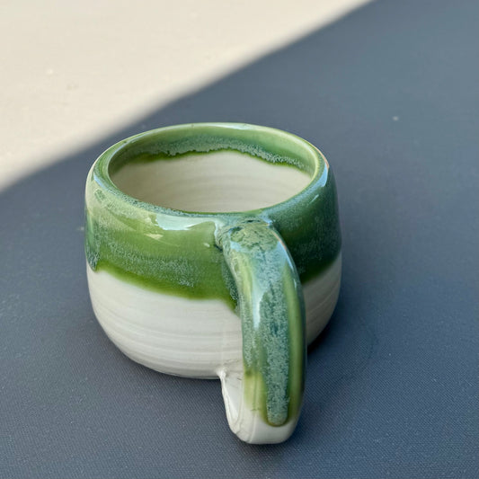Green Tea & Clear Glaze Mug — 8 oz