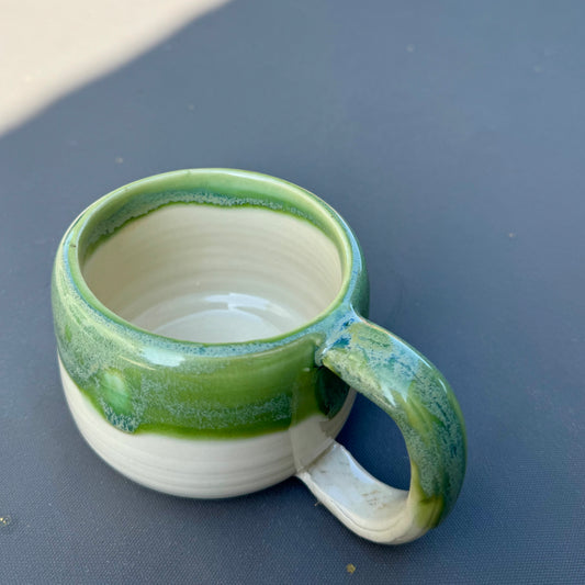 Green Tea & Clear Glaze Mug — 8 oz