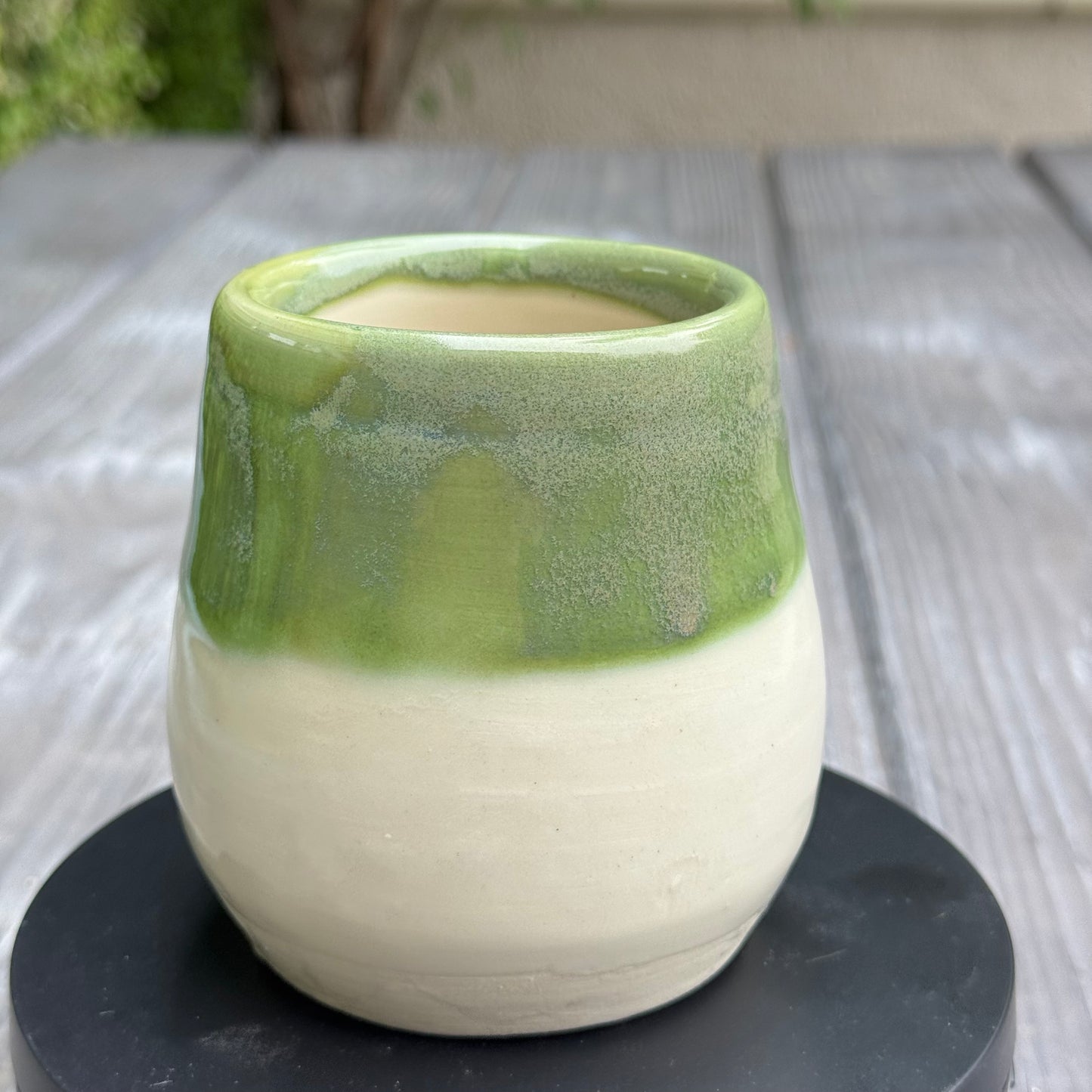 Green Tea Mist | Wheel-Thrown Ceramic Tumbler 10oz | Handmade Pottery by Stacia