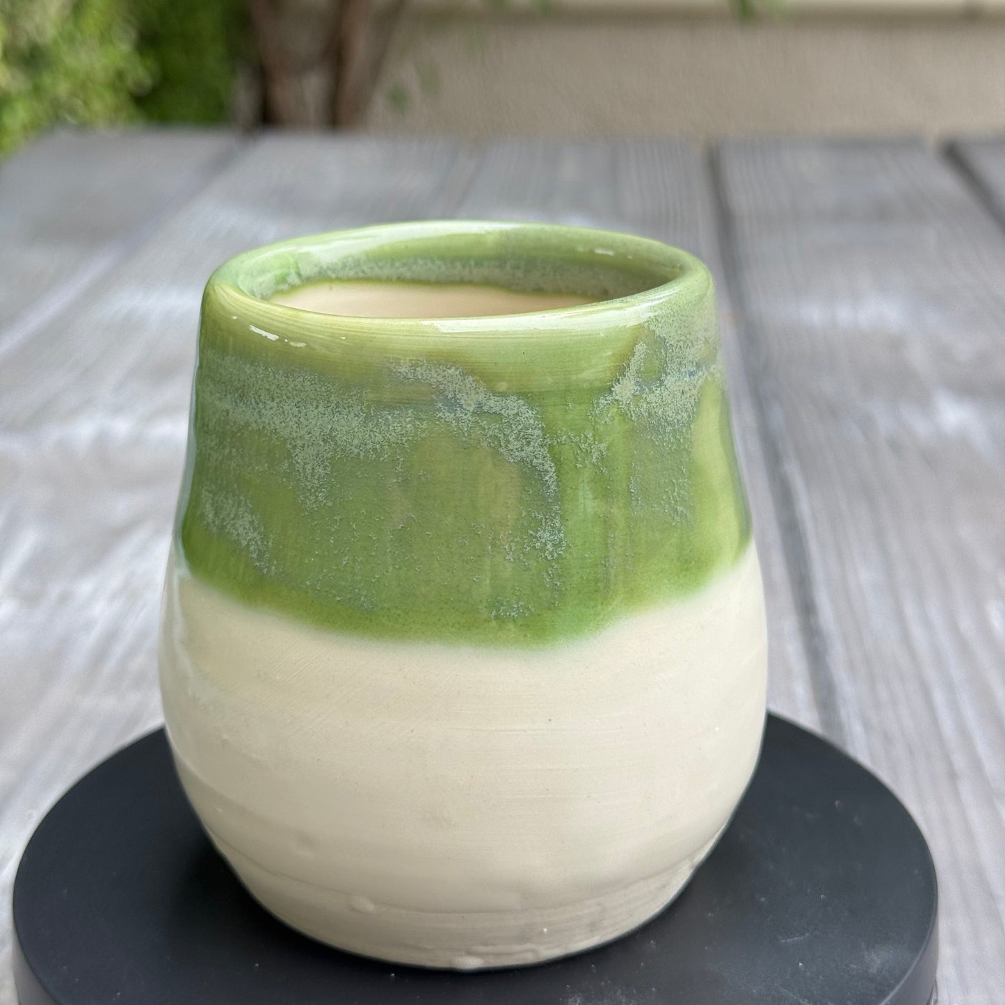 Green Tea Mist | Wheel-Thrown Ceramic Tumbler 10oz | Handmade Pottery by Stacia