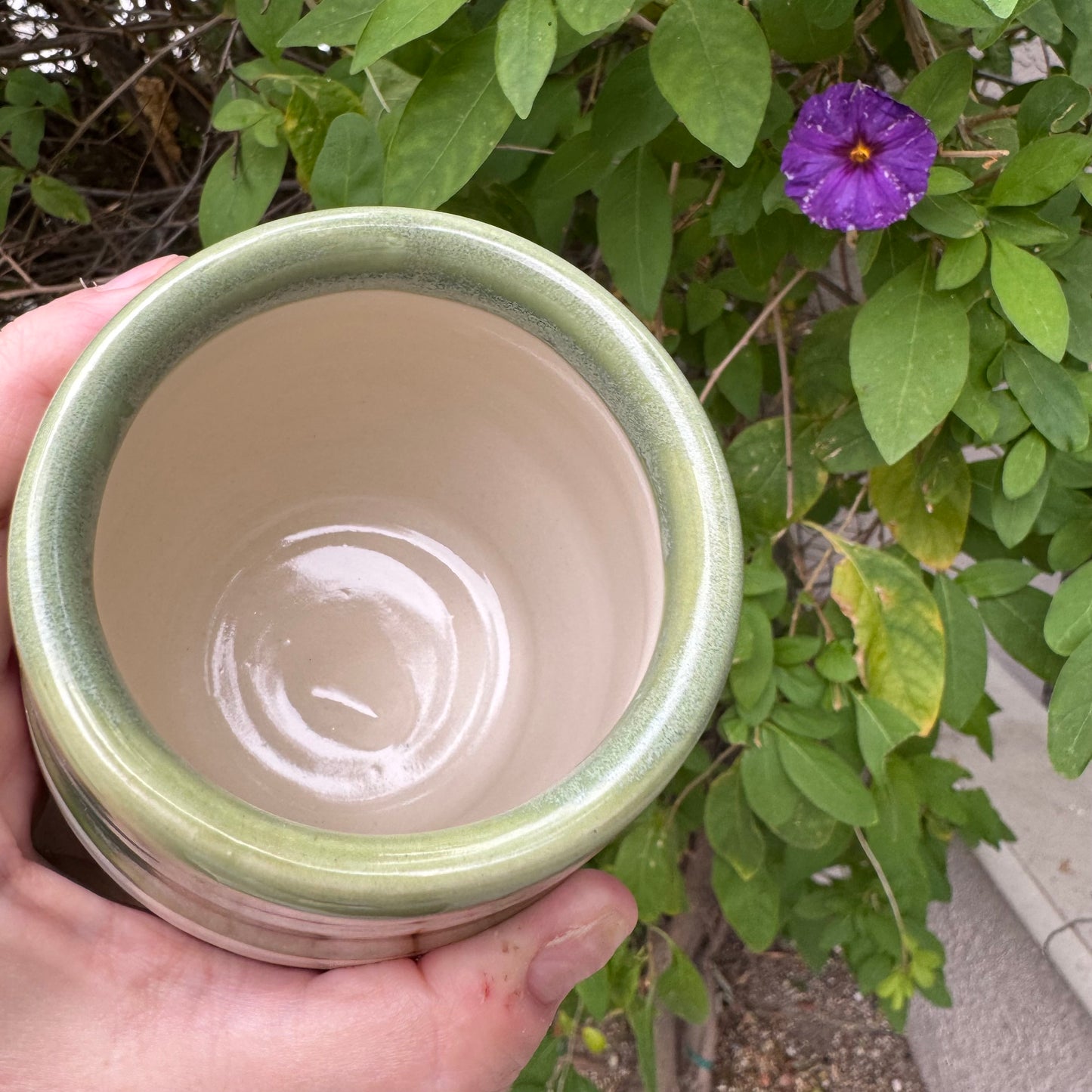 Green Tea Mist | Wheel-Thrown Ceramic Tumbler 10oz | Handmade Pottery by Stacia