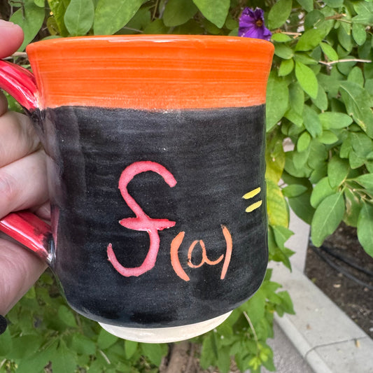 Wheel-Thrown FAFO Equation Mug | Math Teacher Gift