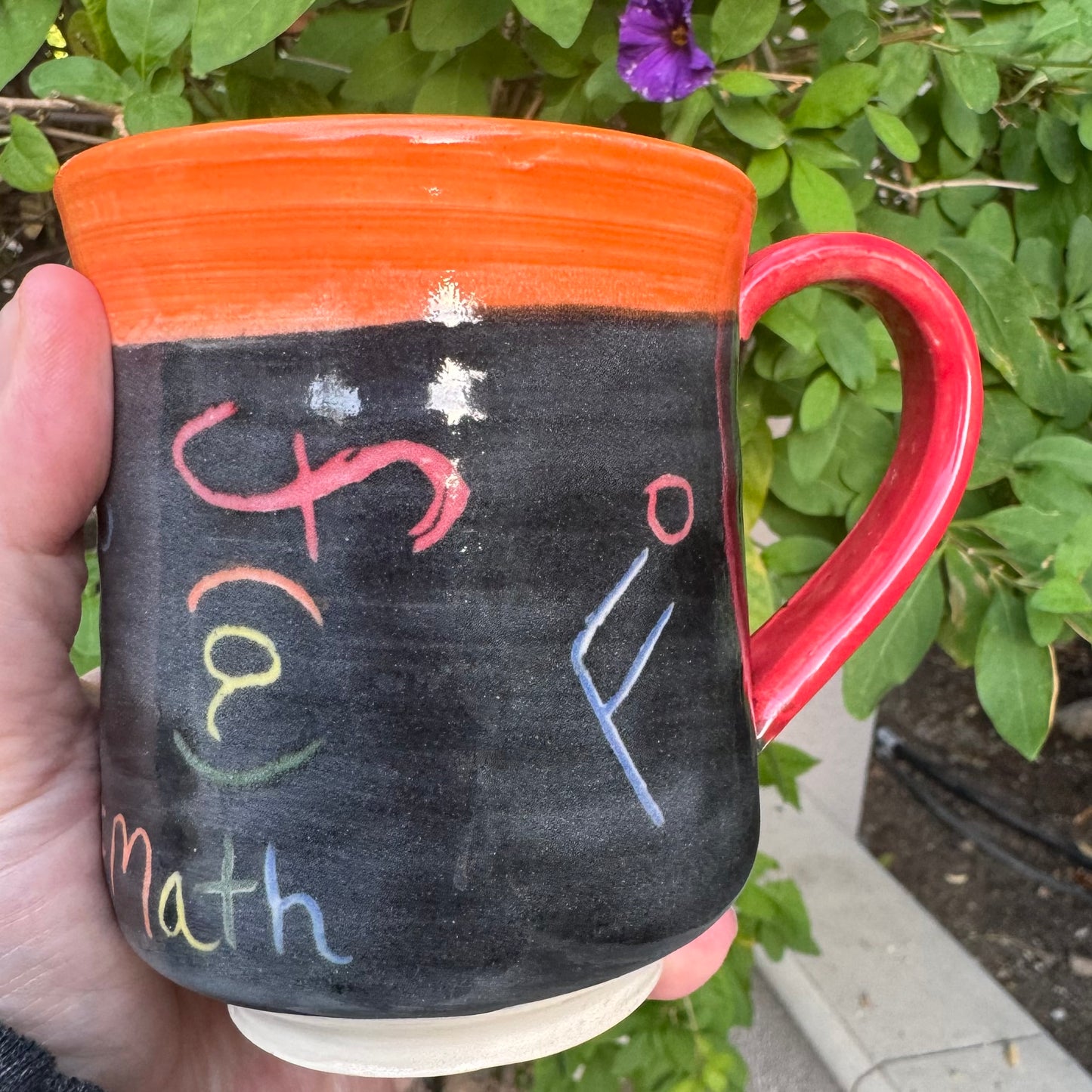 Wheel-Thrown FAFO Equation Mug | Math Teacher Gift