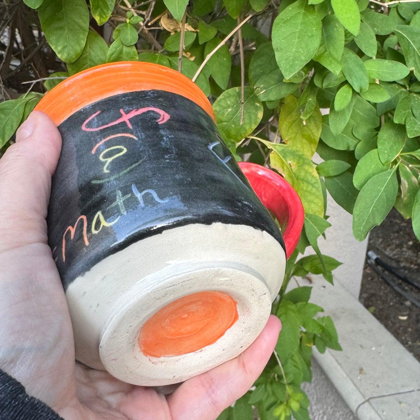 Wheel-Thrown FAFO Equation Mug | Math Teacher Gift