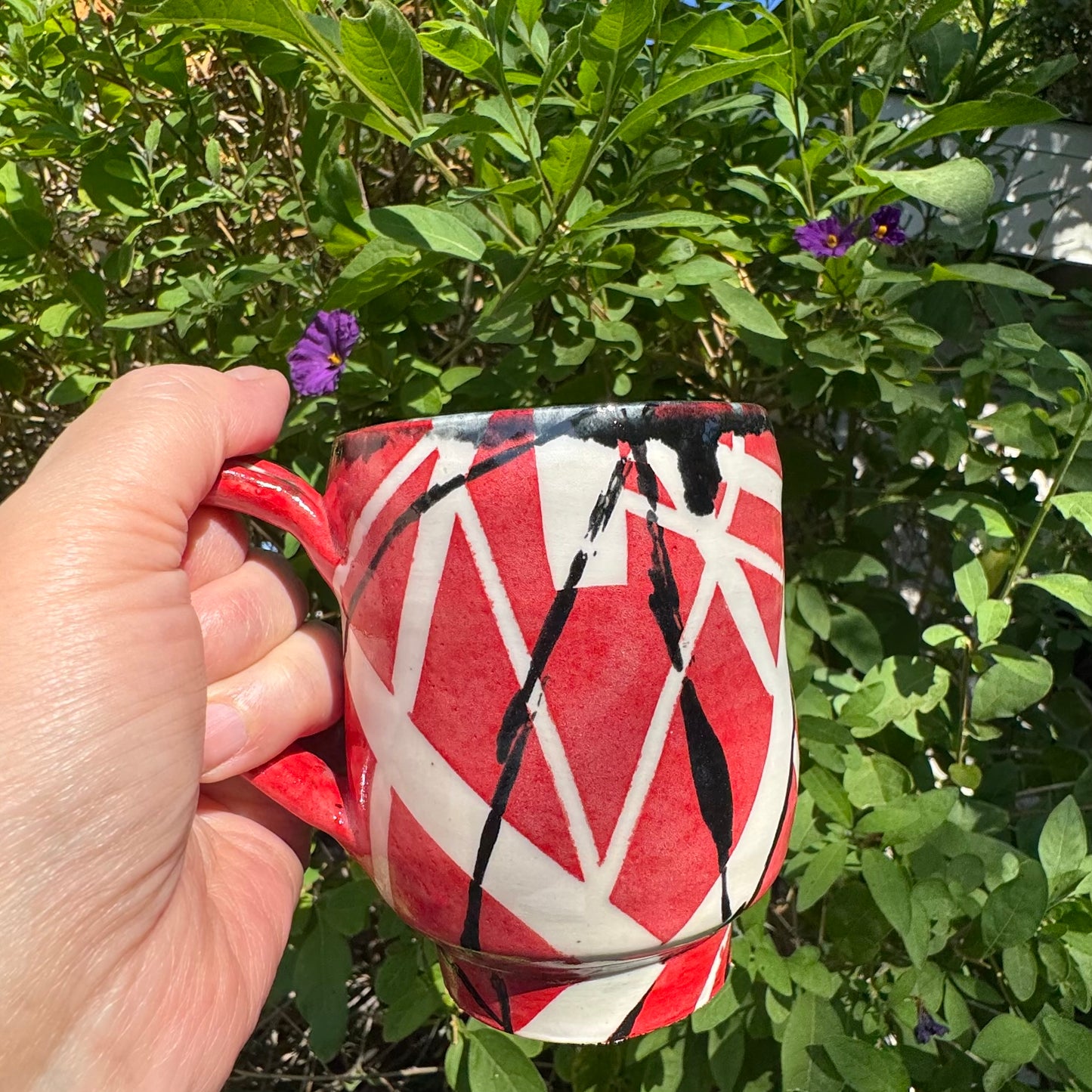 EVH Inspired Handmade Stoneware Mug