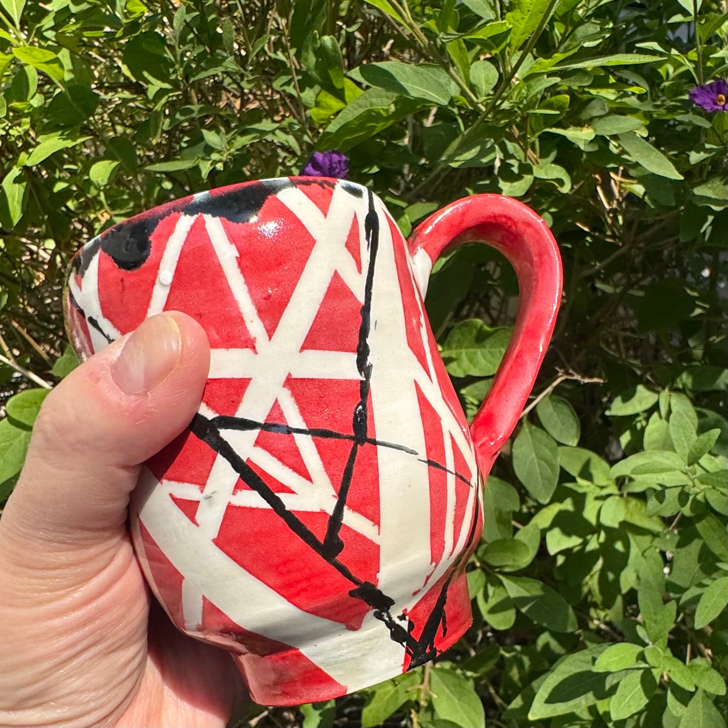 EVH Inspired Handmade Stoneware Mug