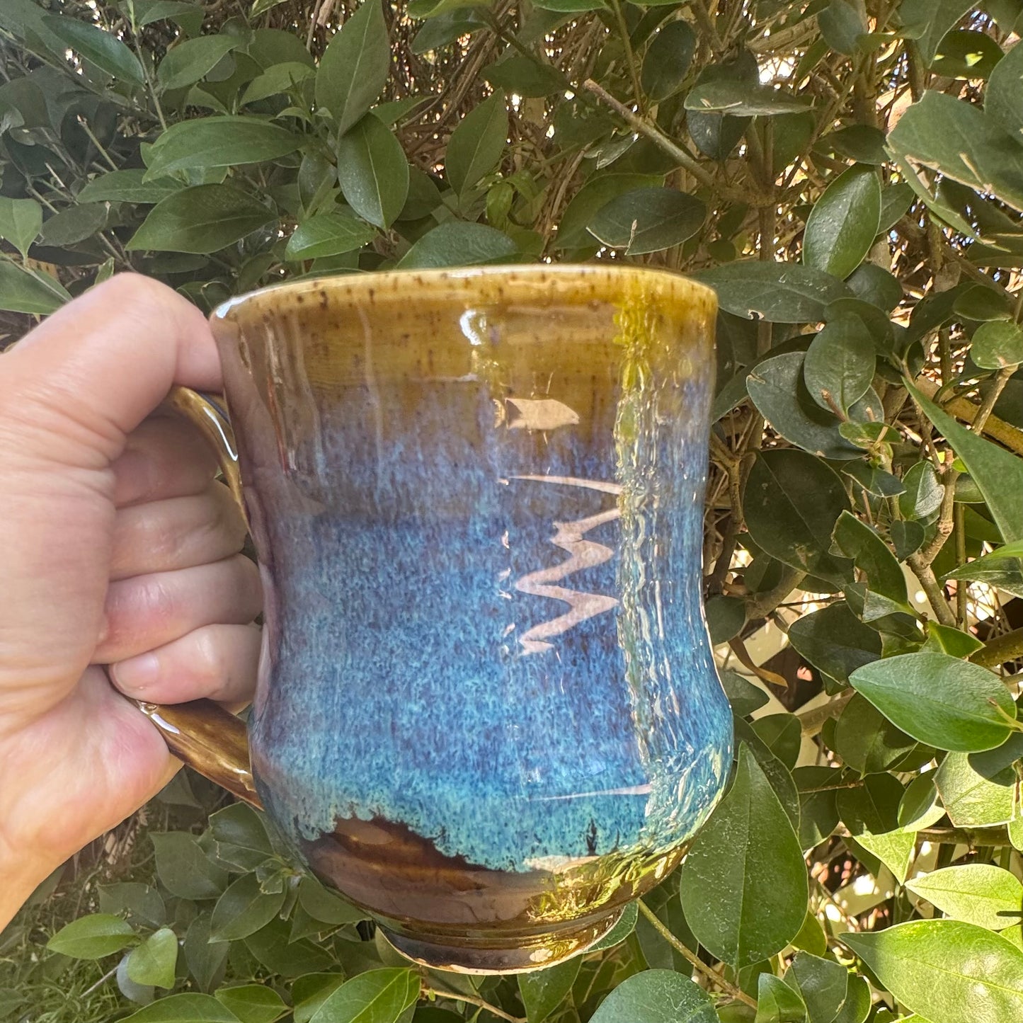 Castile Blue & Turkish Amber 12 Oz Stoneware Mug No 3