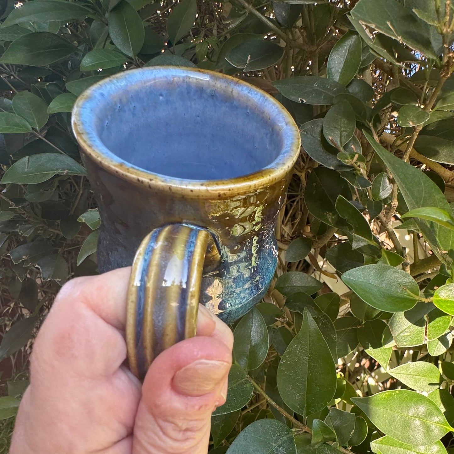 Castile Blue & Turkish Amber 12 Oz Stoneware Mug No 3