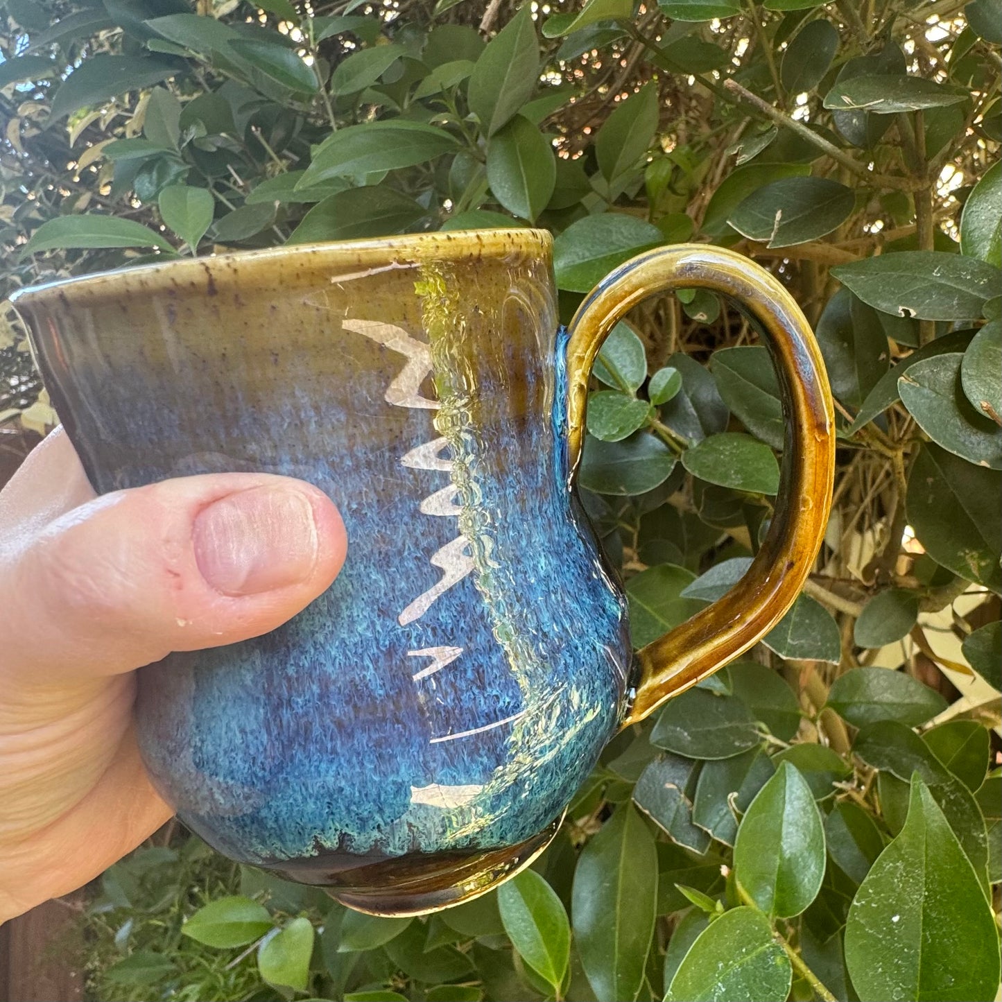 Castile Blue & Turkish Amber 12 Oz Stoneware Mug No 3