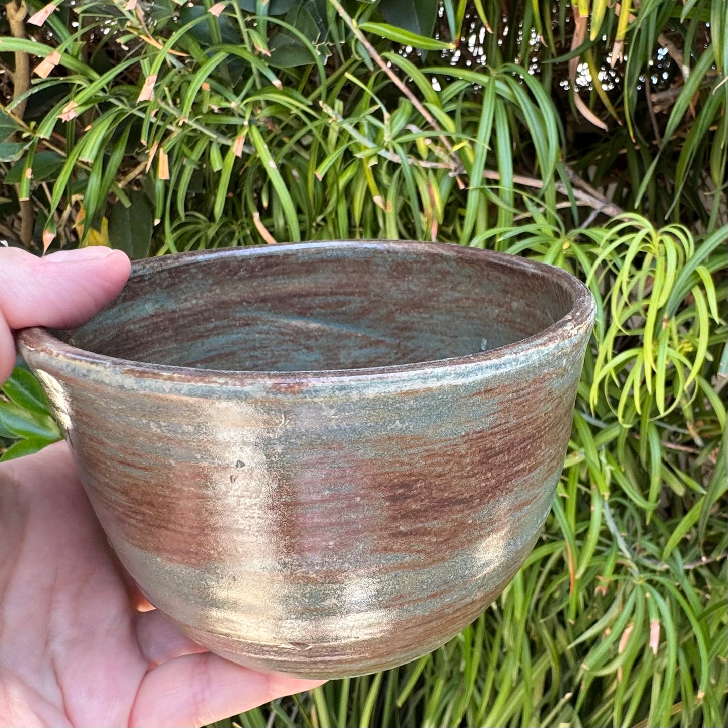 Handmade Matcha Green Stoneware Bowl | 2.5 Cup Ceramic Bowl