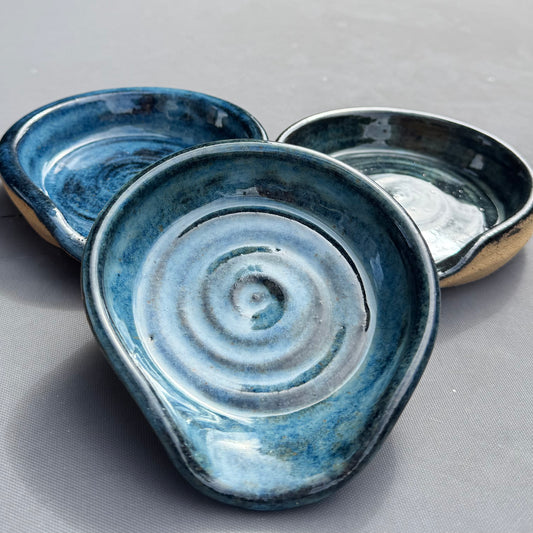 Handmade Speckled Stoneware Spoon Rest