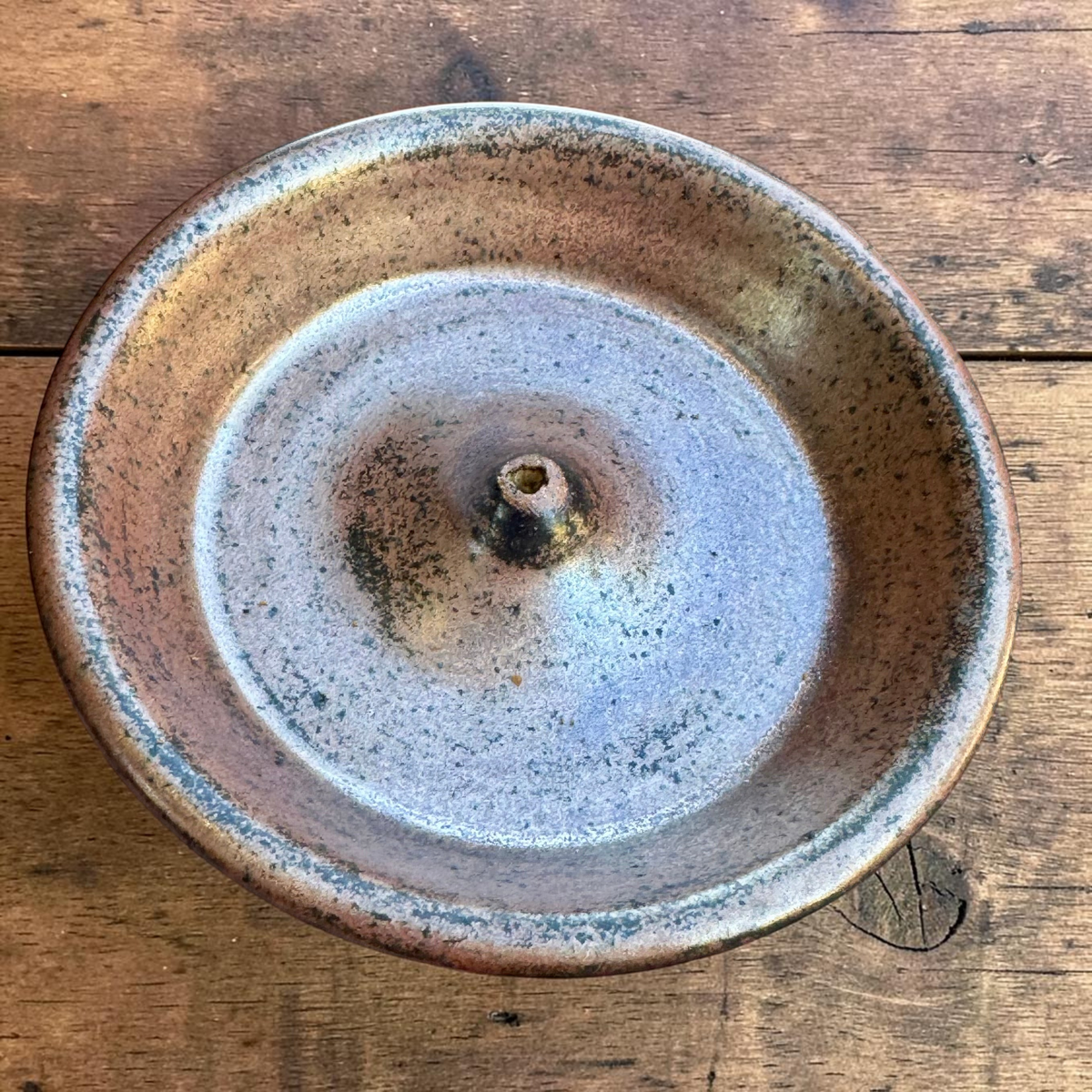 Handmade Ceramic Incense Holder – Speckled Stoneware