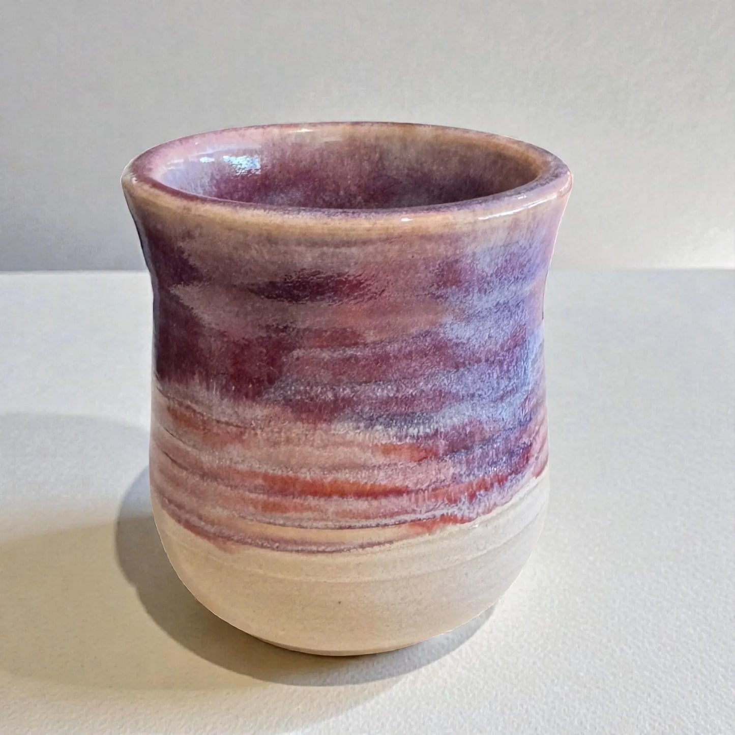 Plum & Mauve Mug No. 2 | 12 oz Wheel Thrown Stoneware | Handmade Pottery Coffee Cup