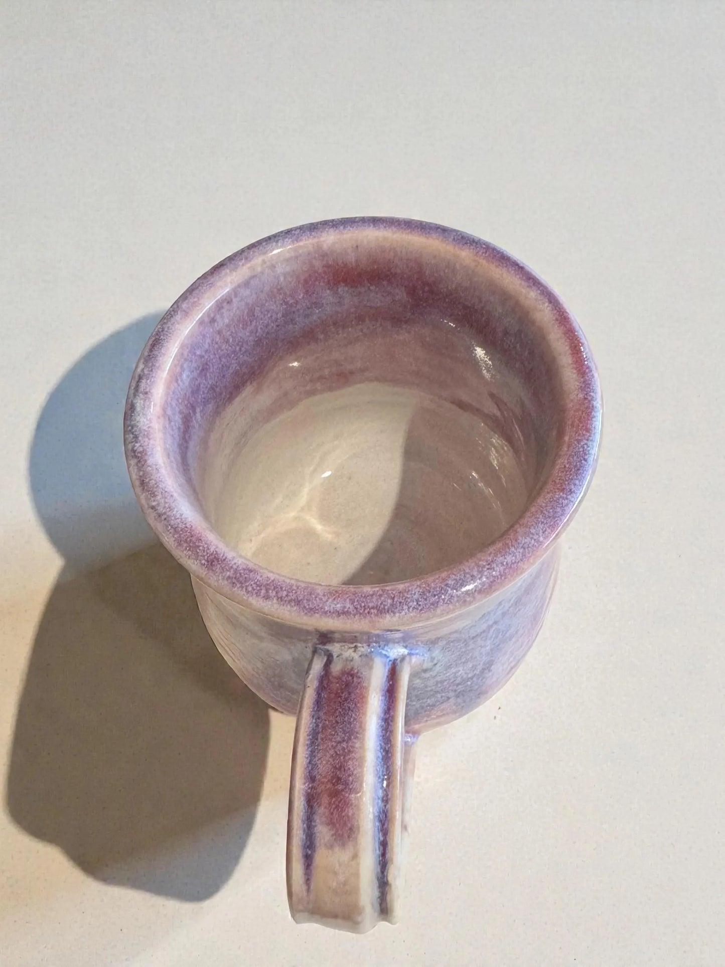 Plum & Mauve Mug No. 2 | 12 oz Wheel Thrown Stoneware | Handmade Pottery Coffee Cup