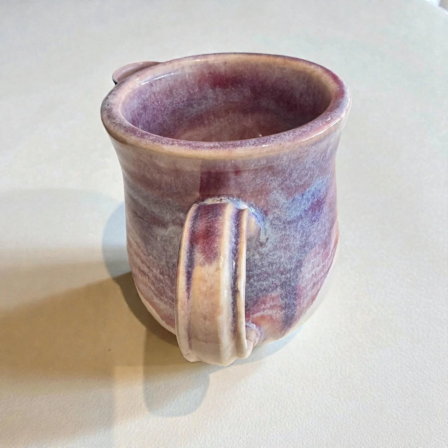 Plum & Mauve Mug No. 2 | 12 oz Wheel Thrown Stoneware | Handmade Pottery Coffee Cup