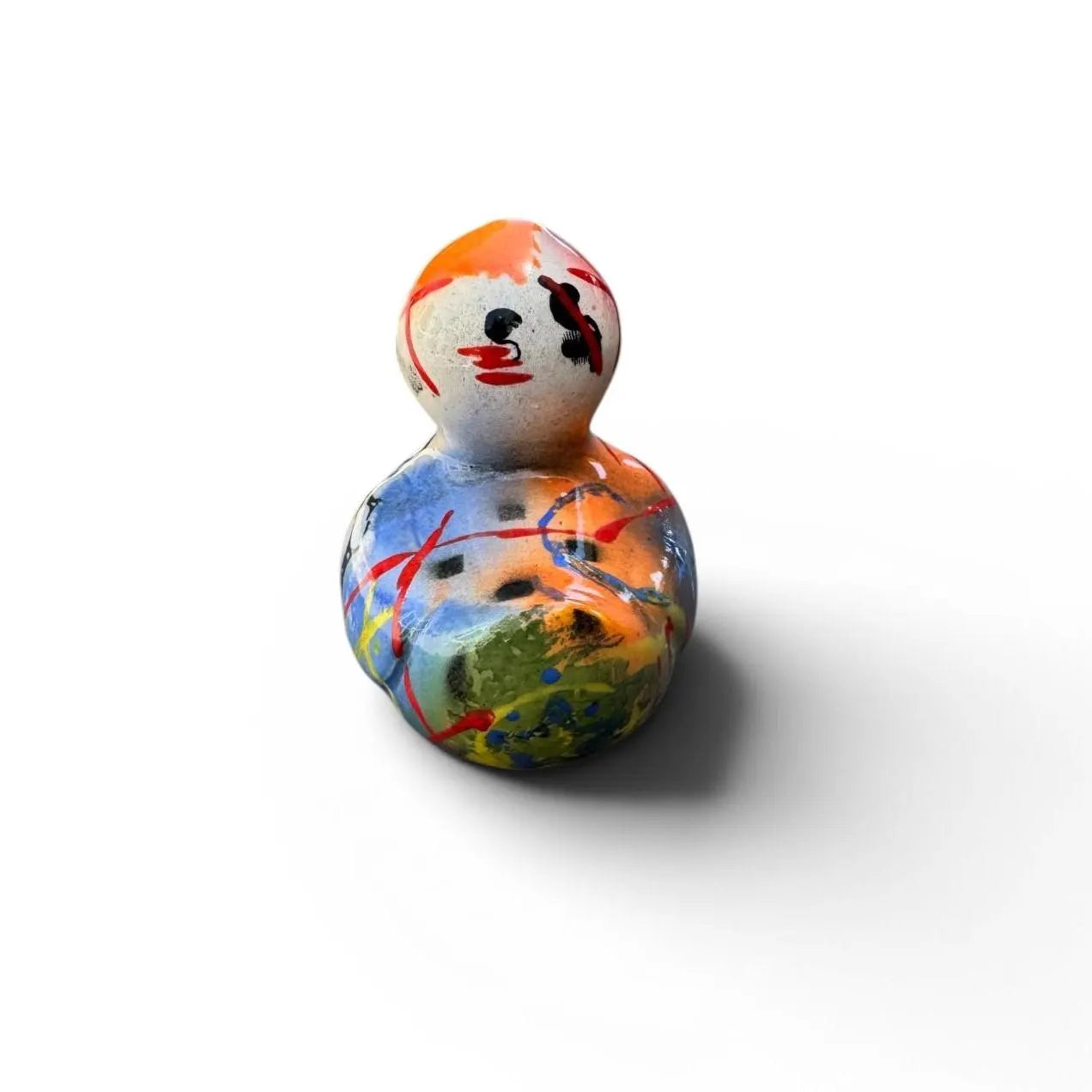 Pure Quackery | Hand-Painted Pop Art Ceramic Duck | Original Abstract Art by Legend