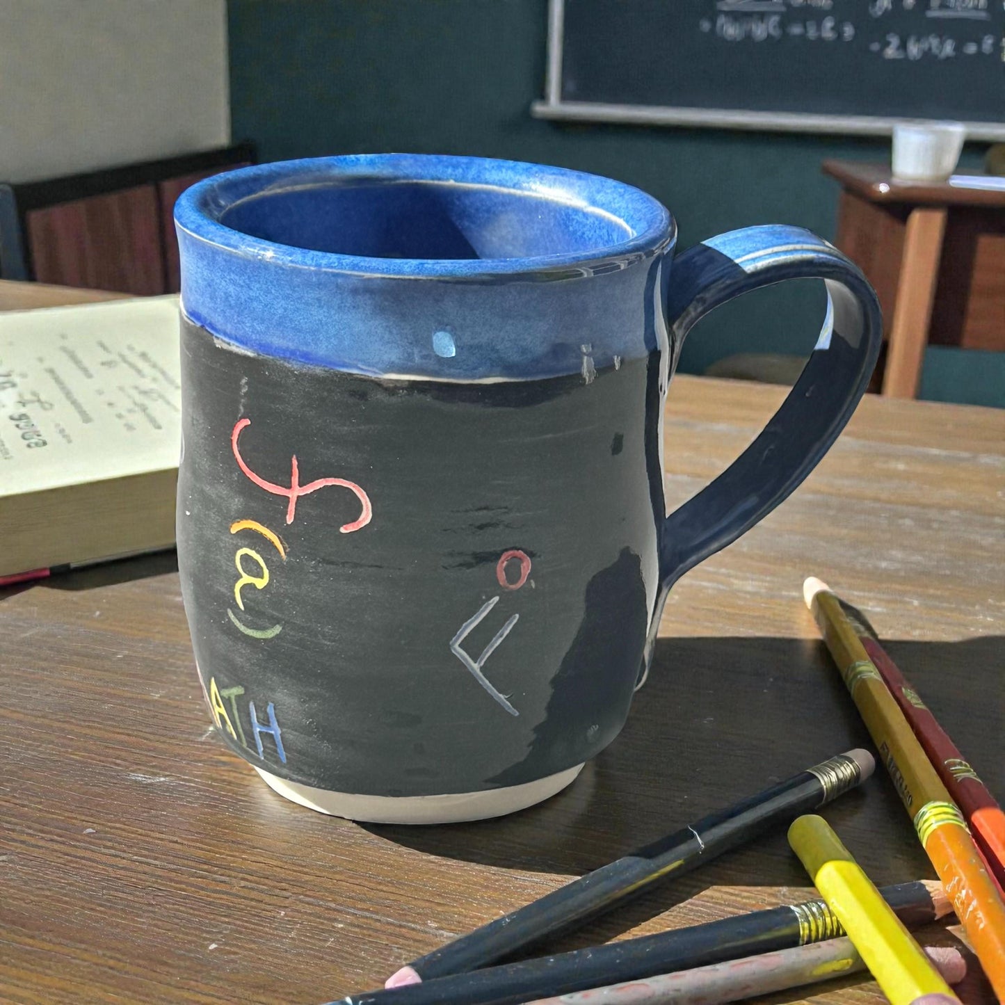 Wheel-Thrown FAFO Equation Mug | Math Teacher Gift