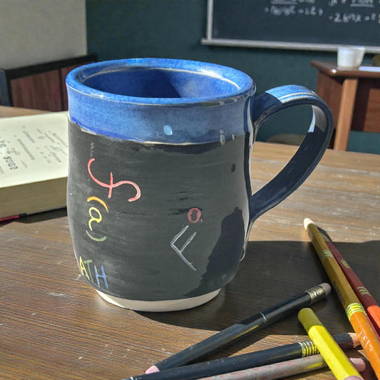 Wheel-Thrown FAFO Equation Mug | Math Teacher Gift