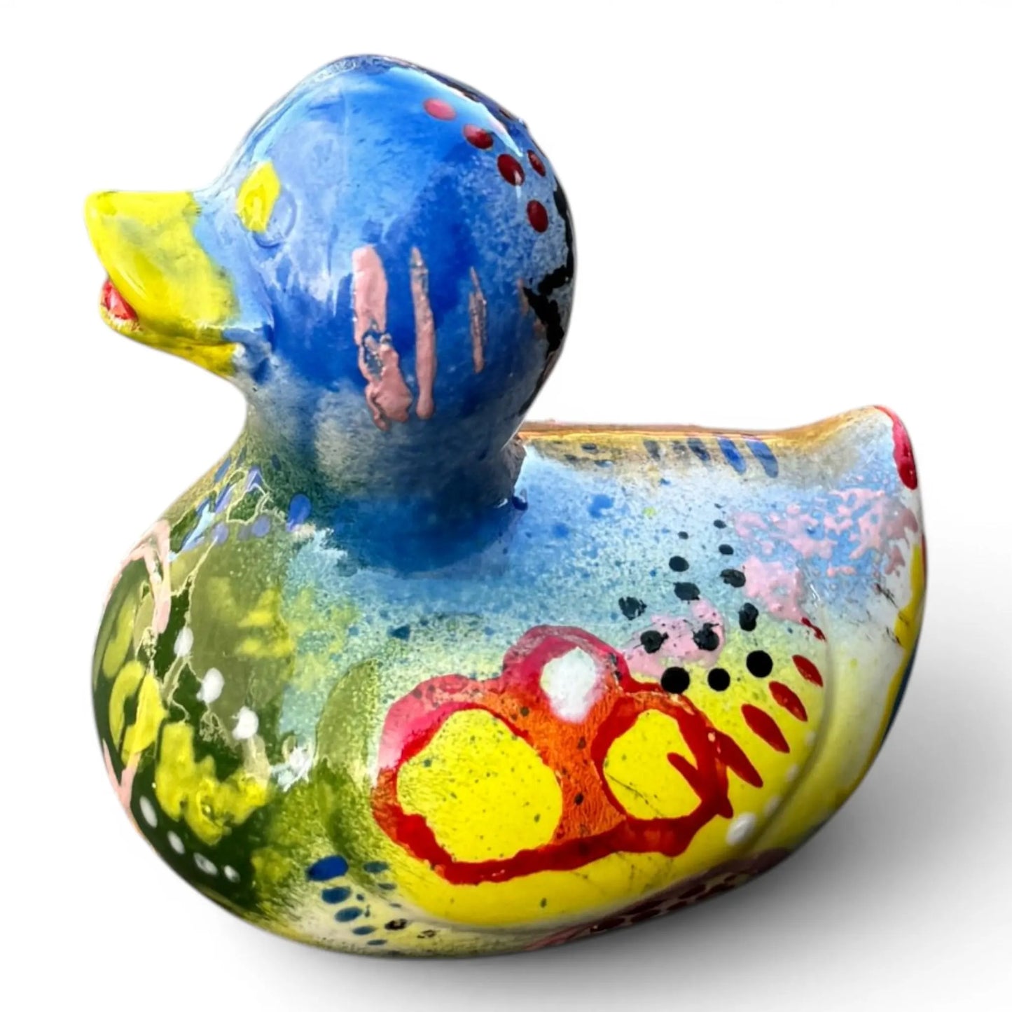 BAM! | Hand-Painted Pop Art Ceramic Duck | Original Graffiti Art by Legend